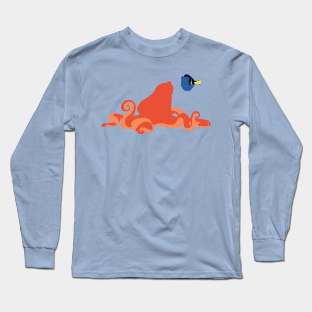 A Fish And Her Friend Long Sleeve T-Shirt by beefy-lamby